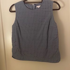 Gap sz S grey/blue shell with eyelet tank top